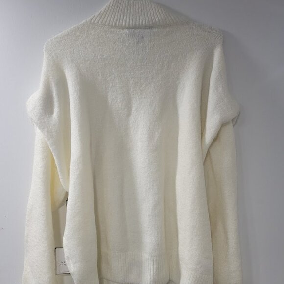 Laundry by Shelli Segal Women's Turtleneck Sweater Sz LG - Cream - Picture 9 of 12